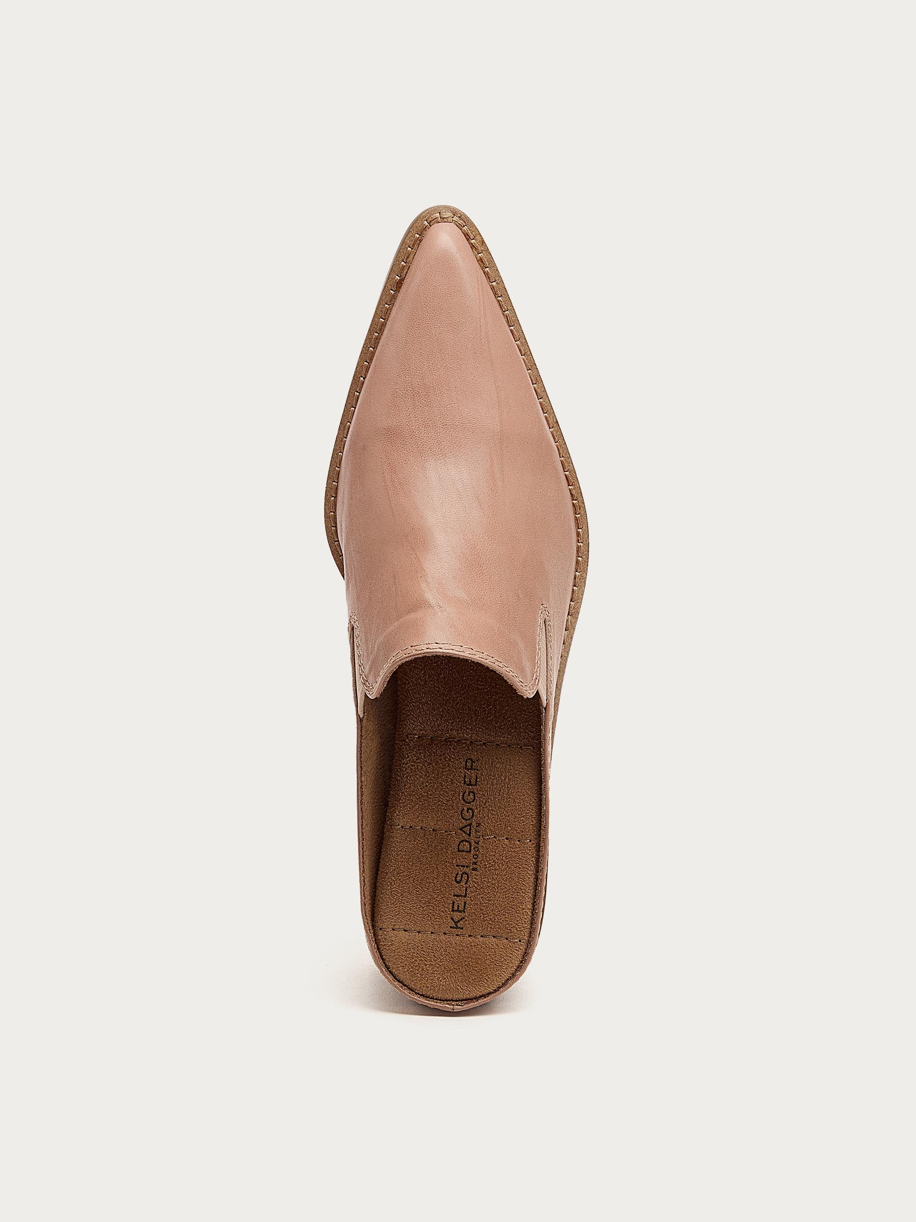 Mason Pale Pink Pointed Toe Mules