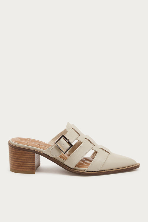 Mitchie Salt Leather Heels