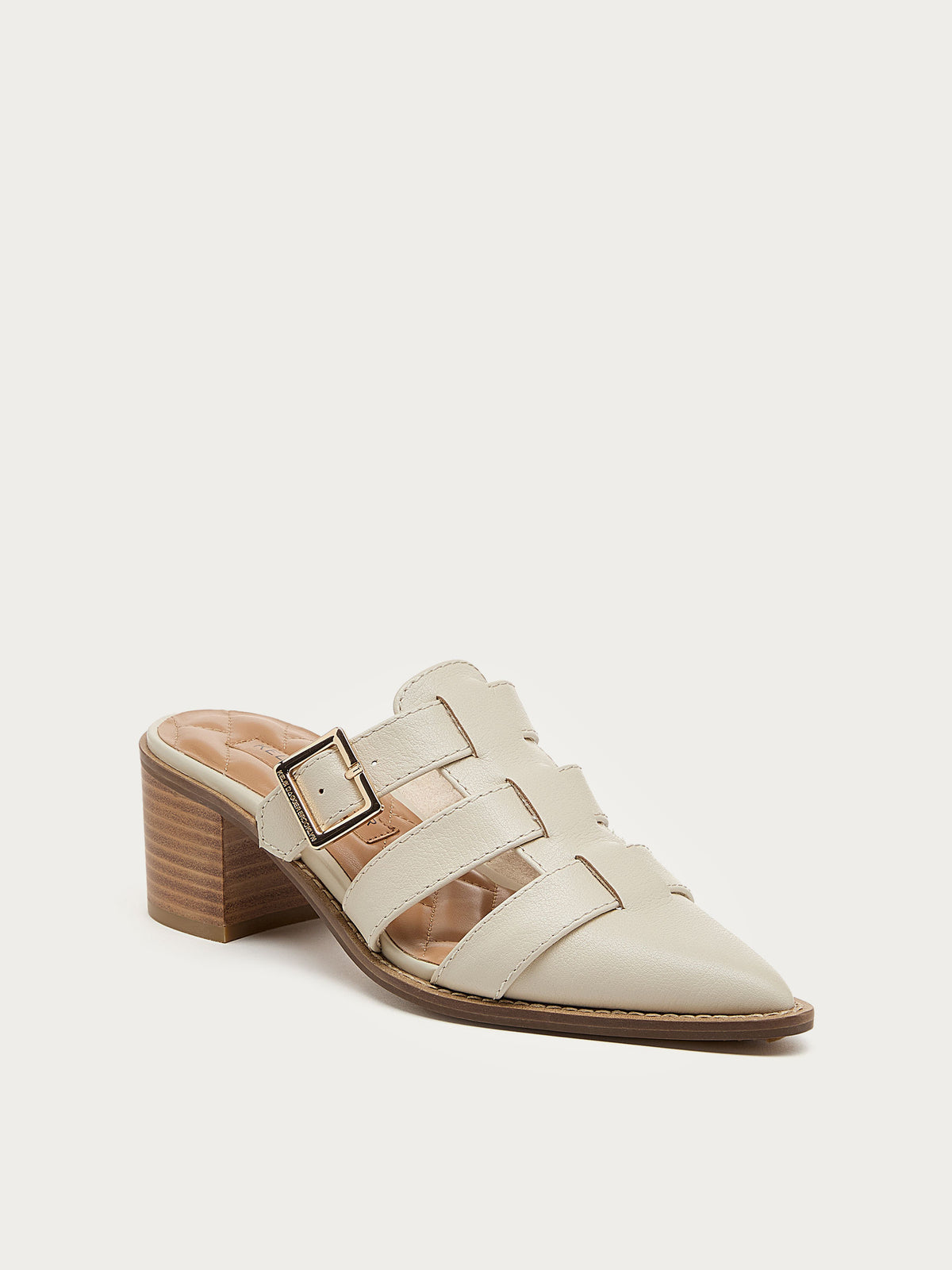 Mitchie Salt Leather Heels