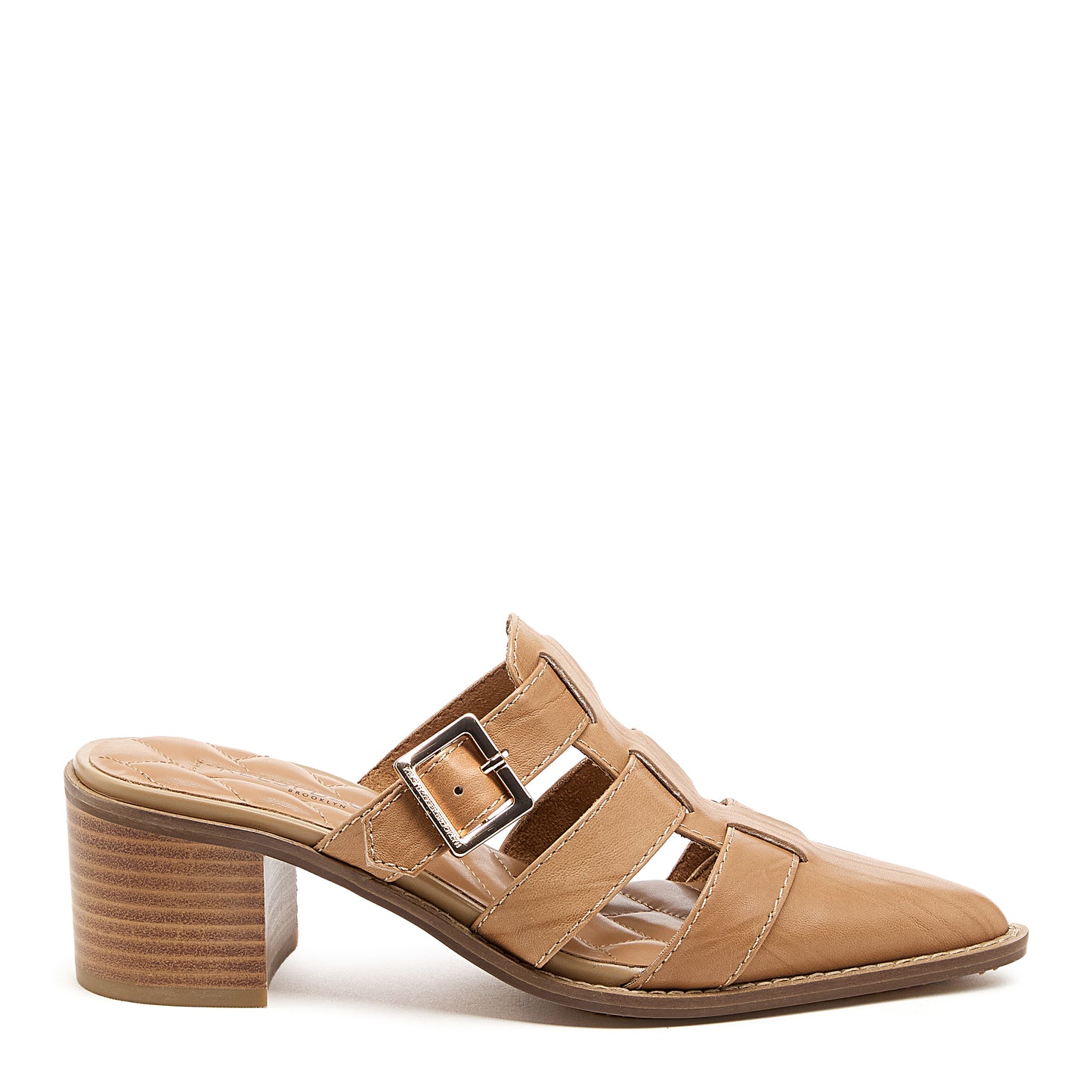 Mitchie Oatmeal Leather Heels