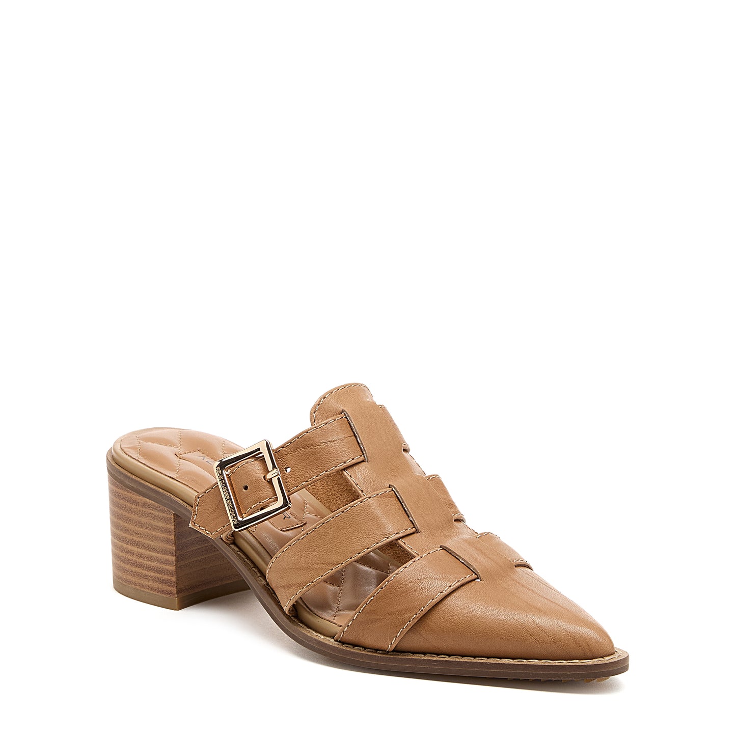 Mitchie Oatmeal Leather Heels