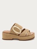 Nina Raffia Wedge Sandals