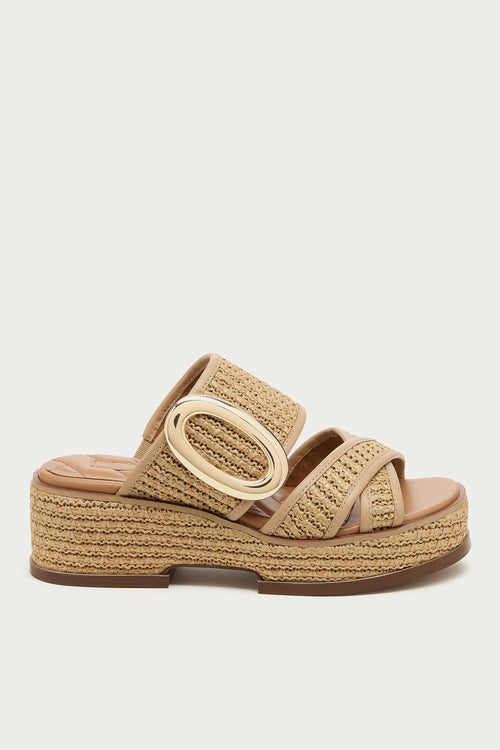 Nina Raffia Wedge Sandals