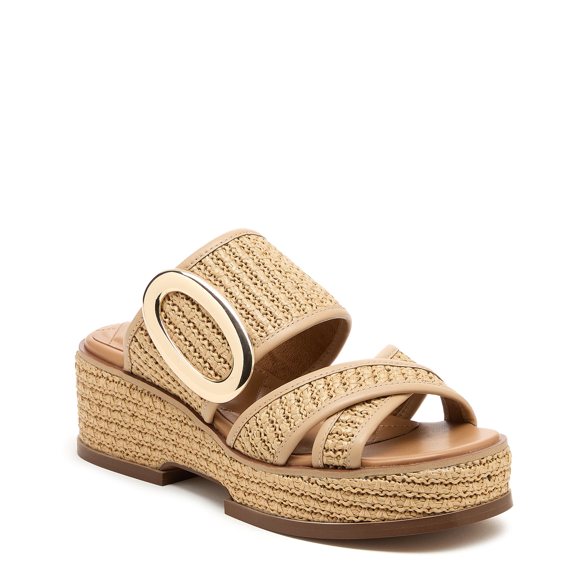 Kelsi Dagger Women's Nina Raffia Wedge Sandals