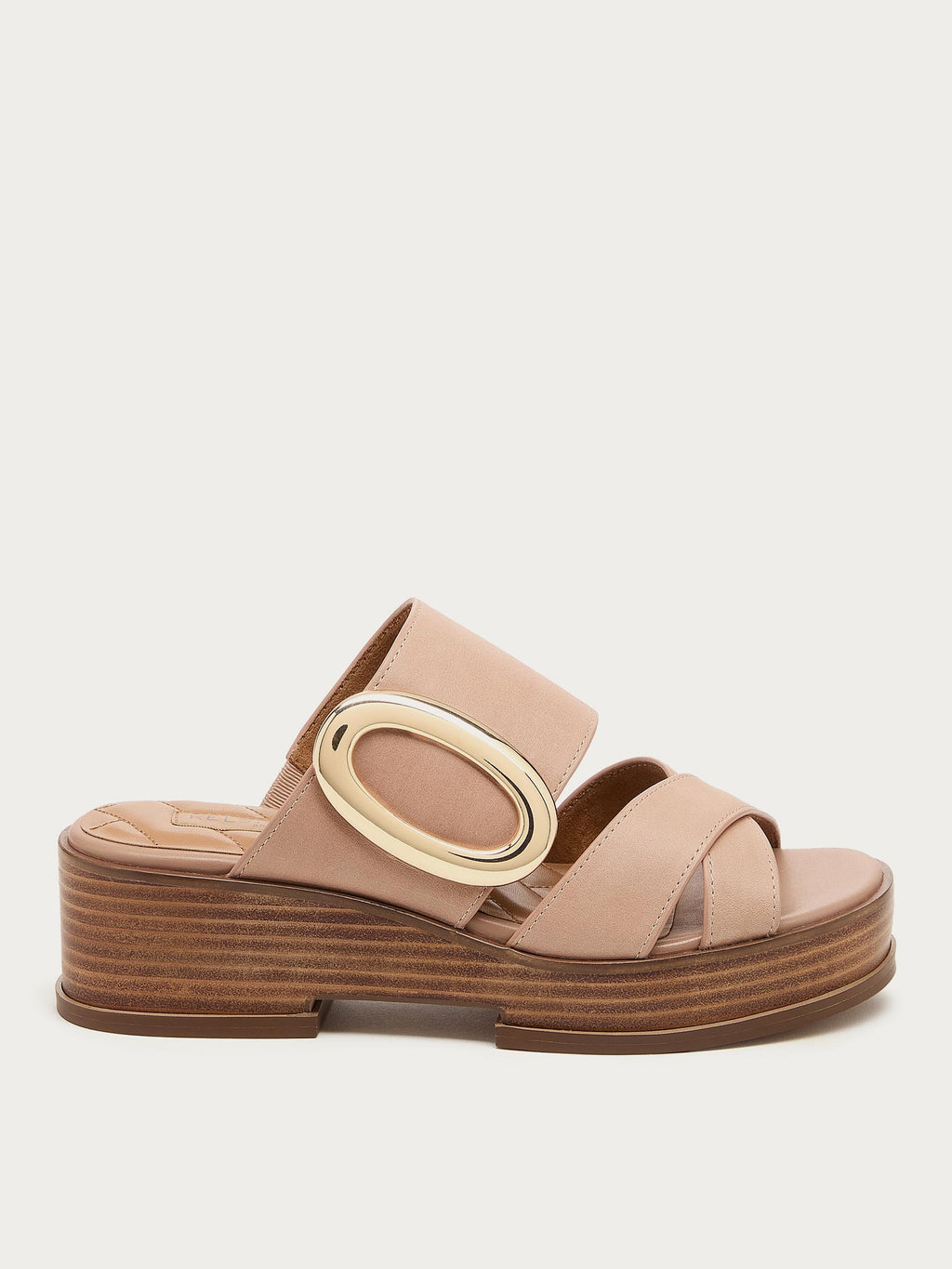 Nina Pink Wedge Sandals