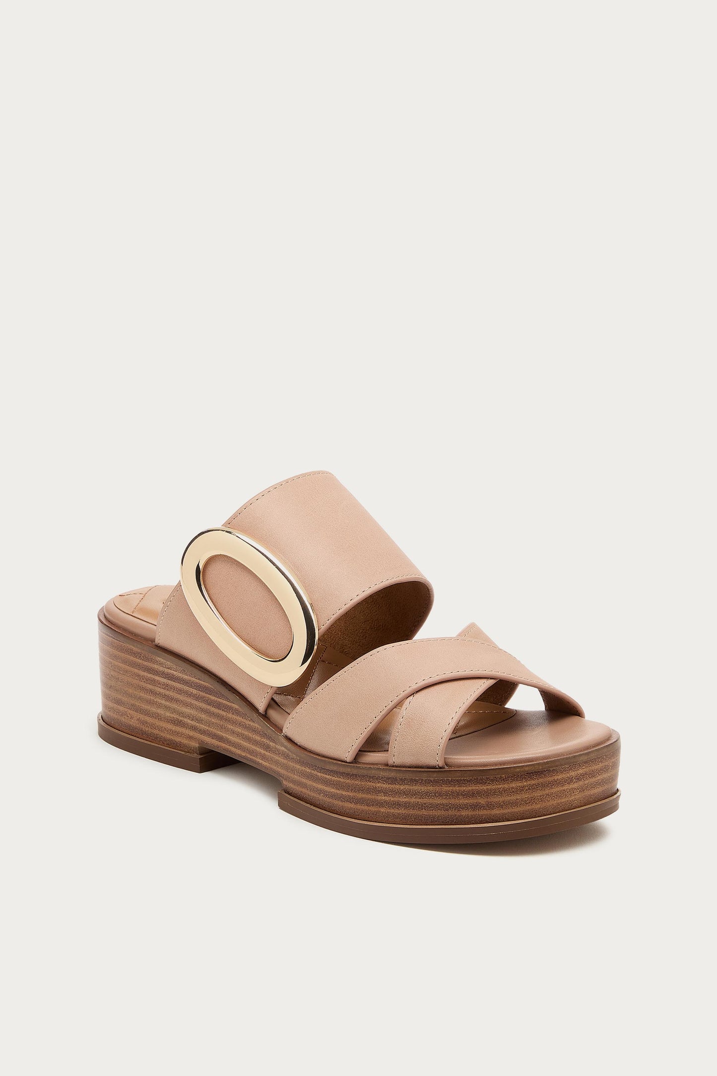 Nina Pink Wedge Sandals