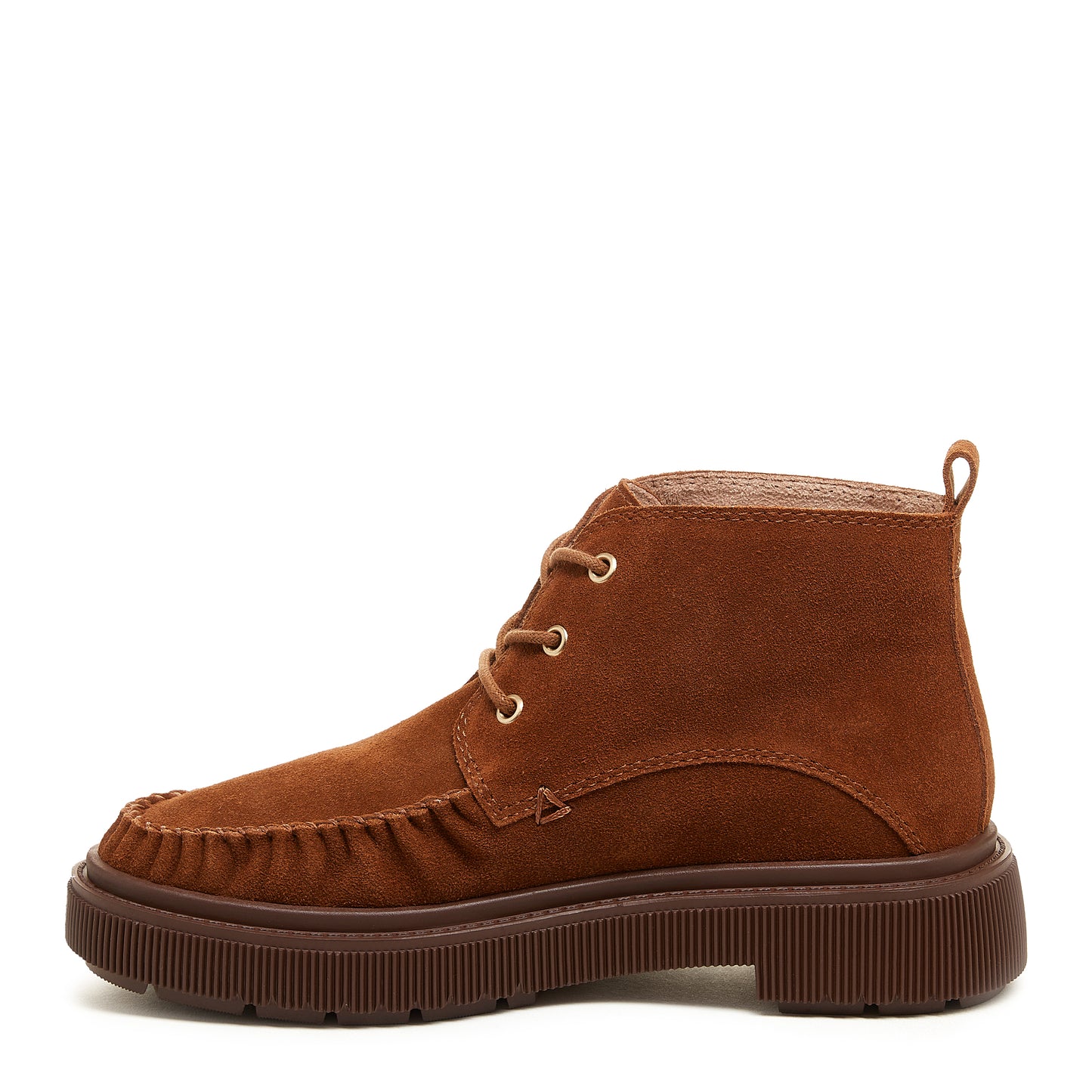 Palisade Hickory Suede Lace-up Booties
