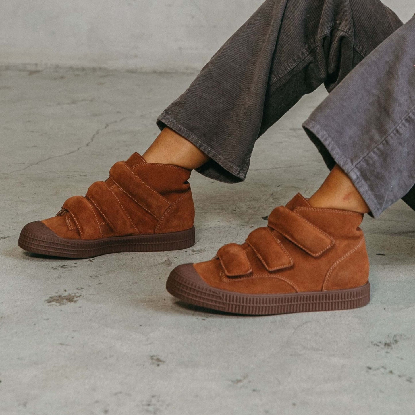 Hickory Suede High Top Sneakers