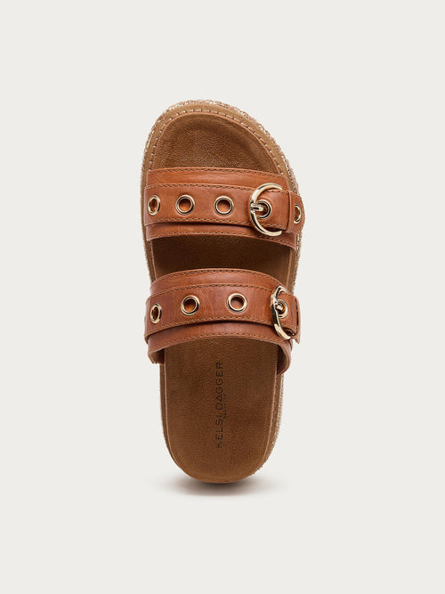 Penny Auburn Platform Sandals