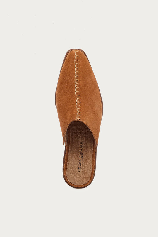 Pierce Burnt Cognac Mules