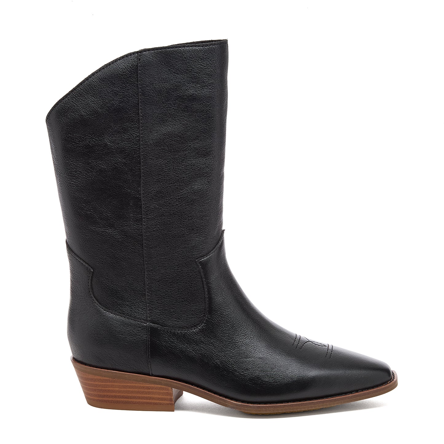 Piper Black Leather Boot