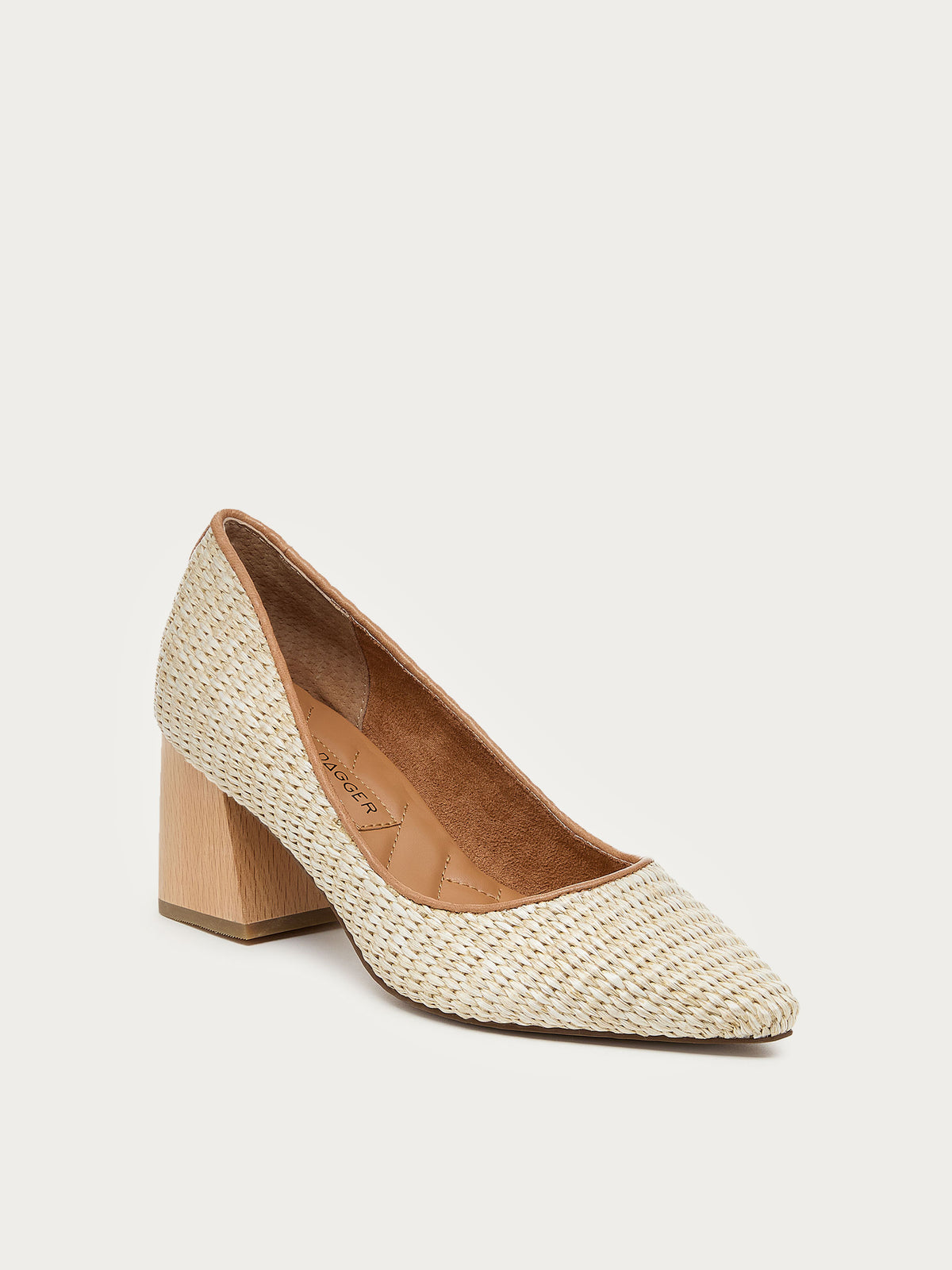 Pump Natural Raffia Heels