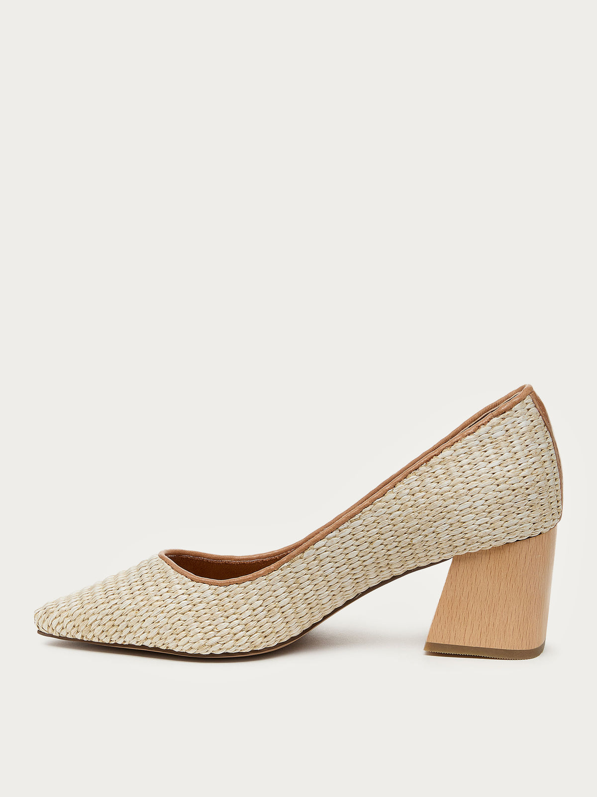 Pump Natural Raffia Heels