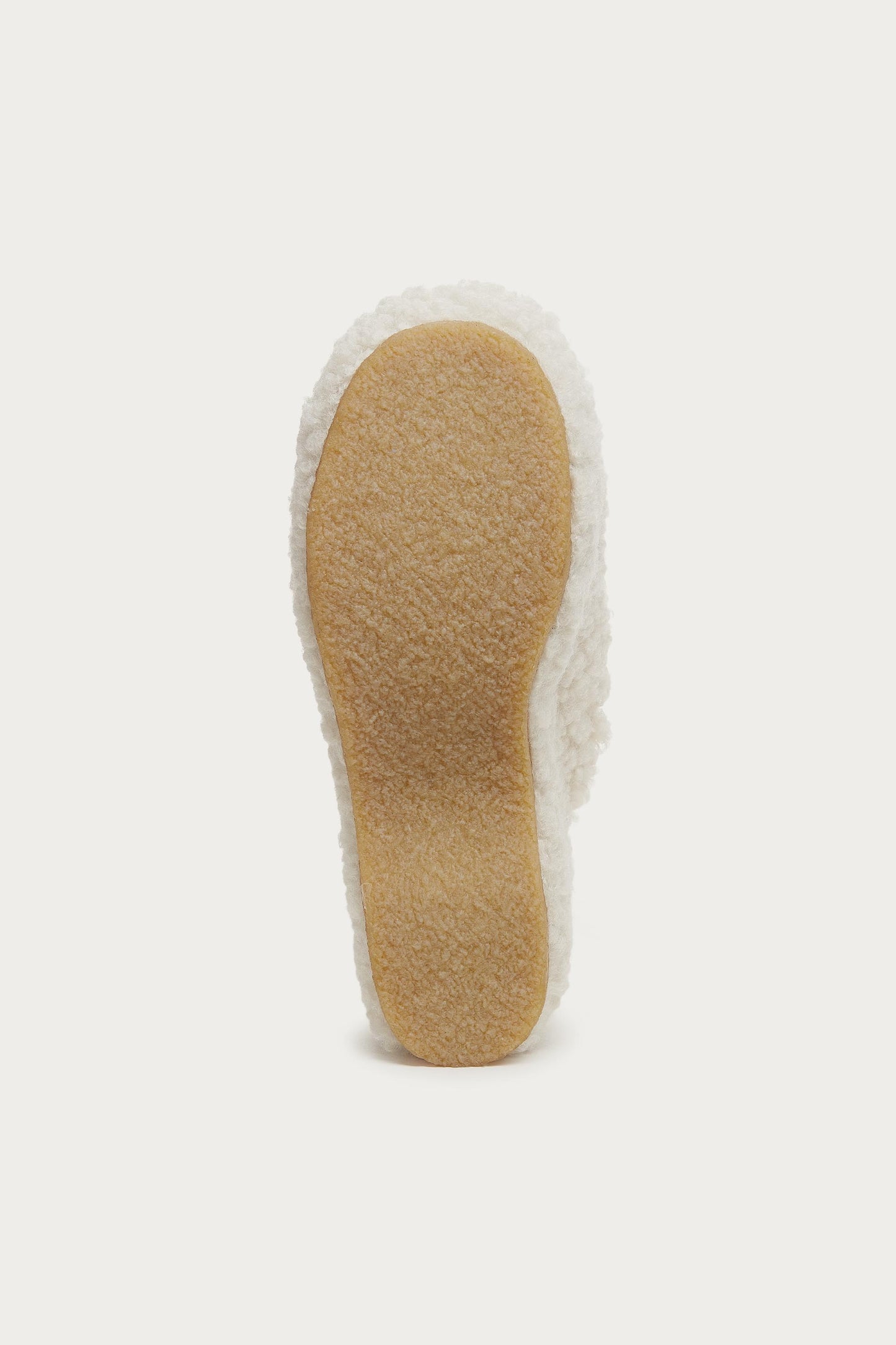 Rowan Natural Faux Shearling Platform Sandals