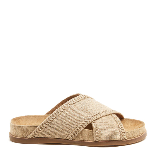 Sailor Natural Jute Sandals | Women's platform footbed sandal | Kelsi Dagger Brooklyn