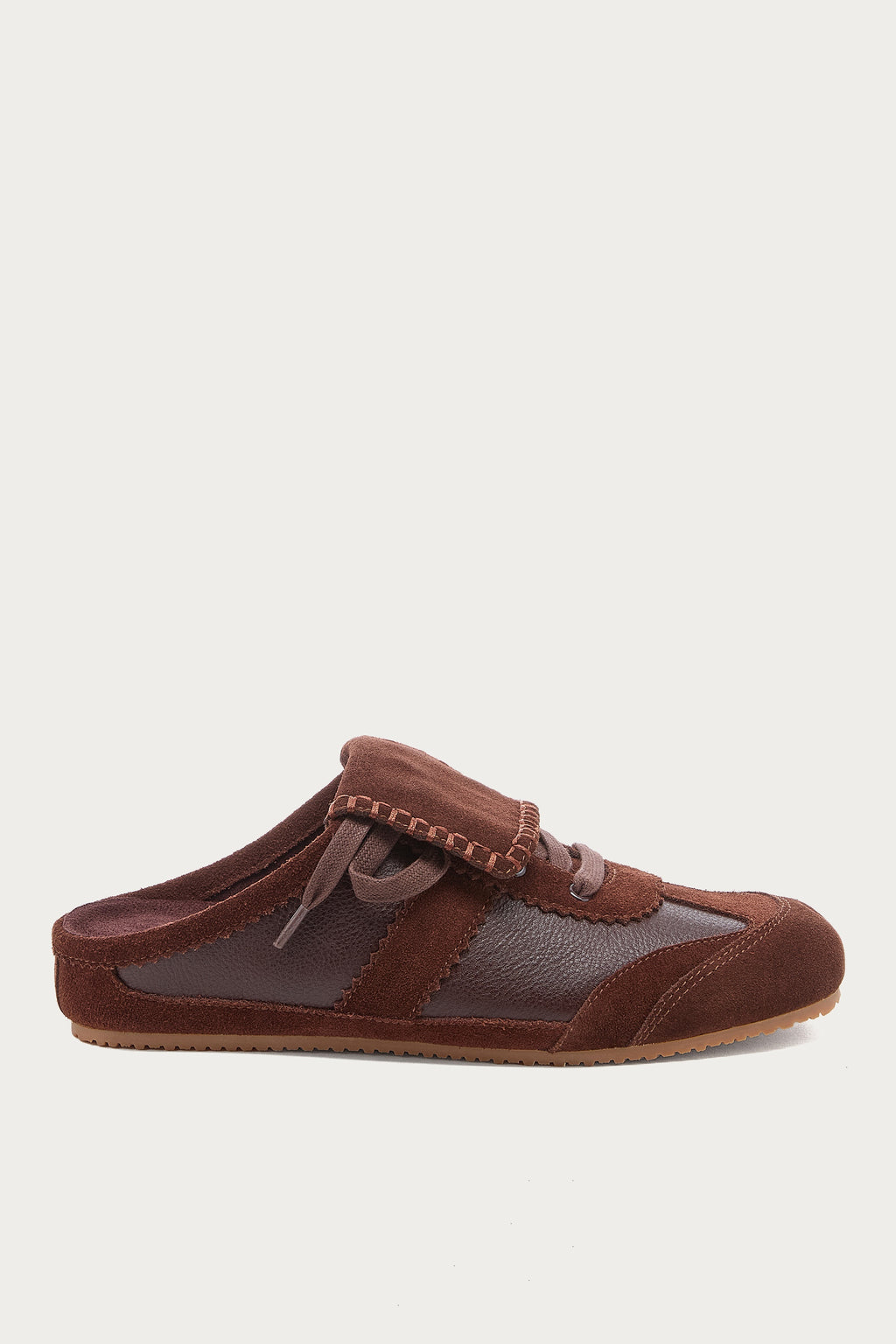 Scotty Brown Lace-up Sneaker Mule