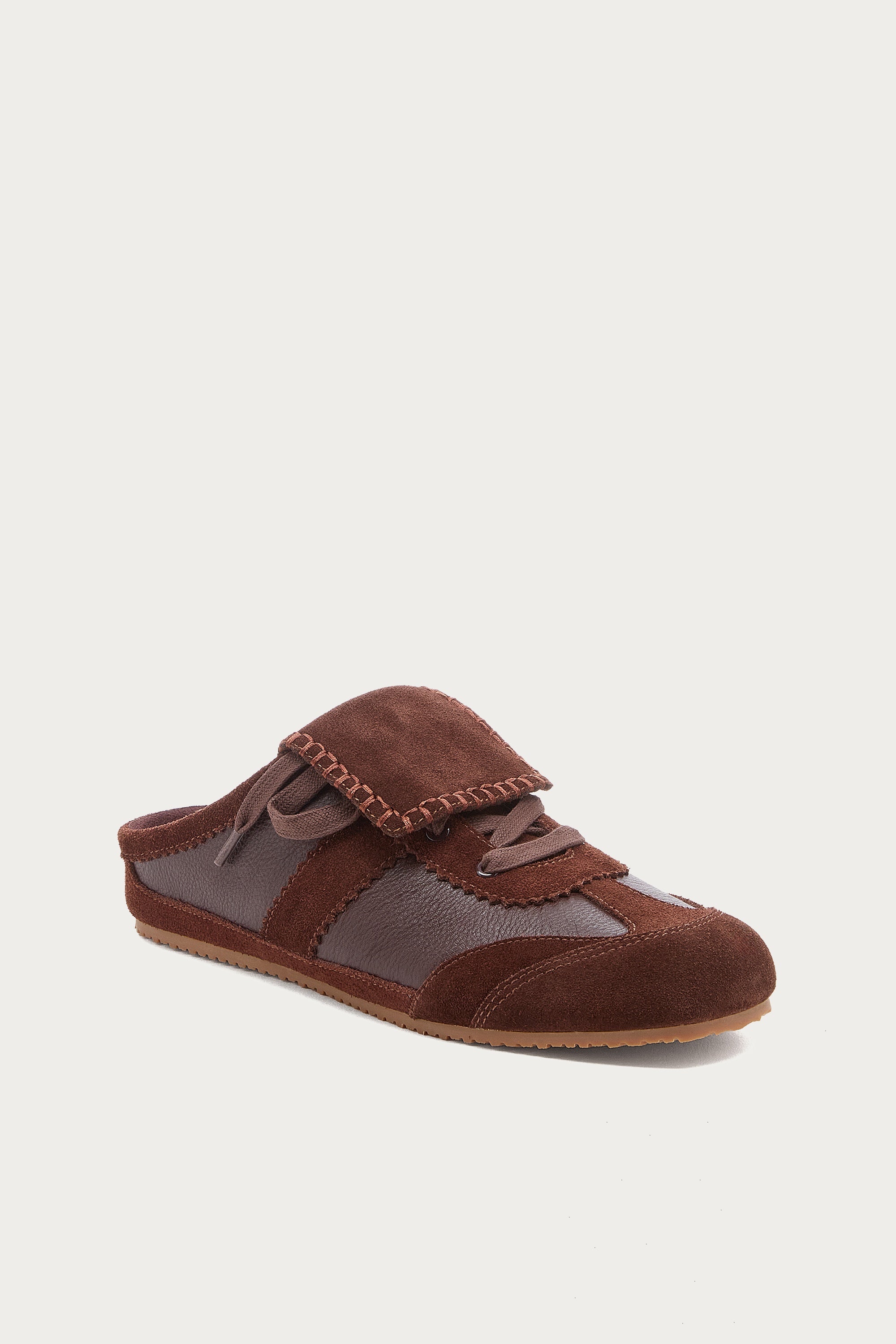 Scotty Brown Lace-up Sneaker Mule