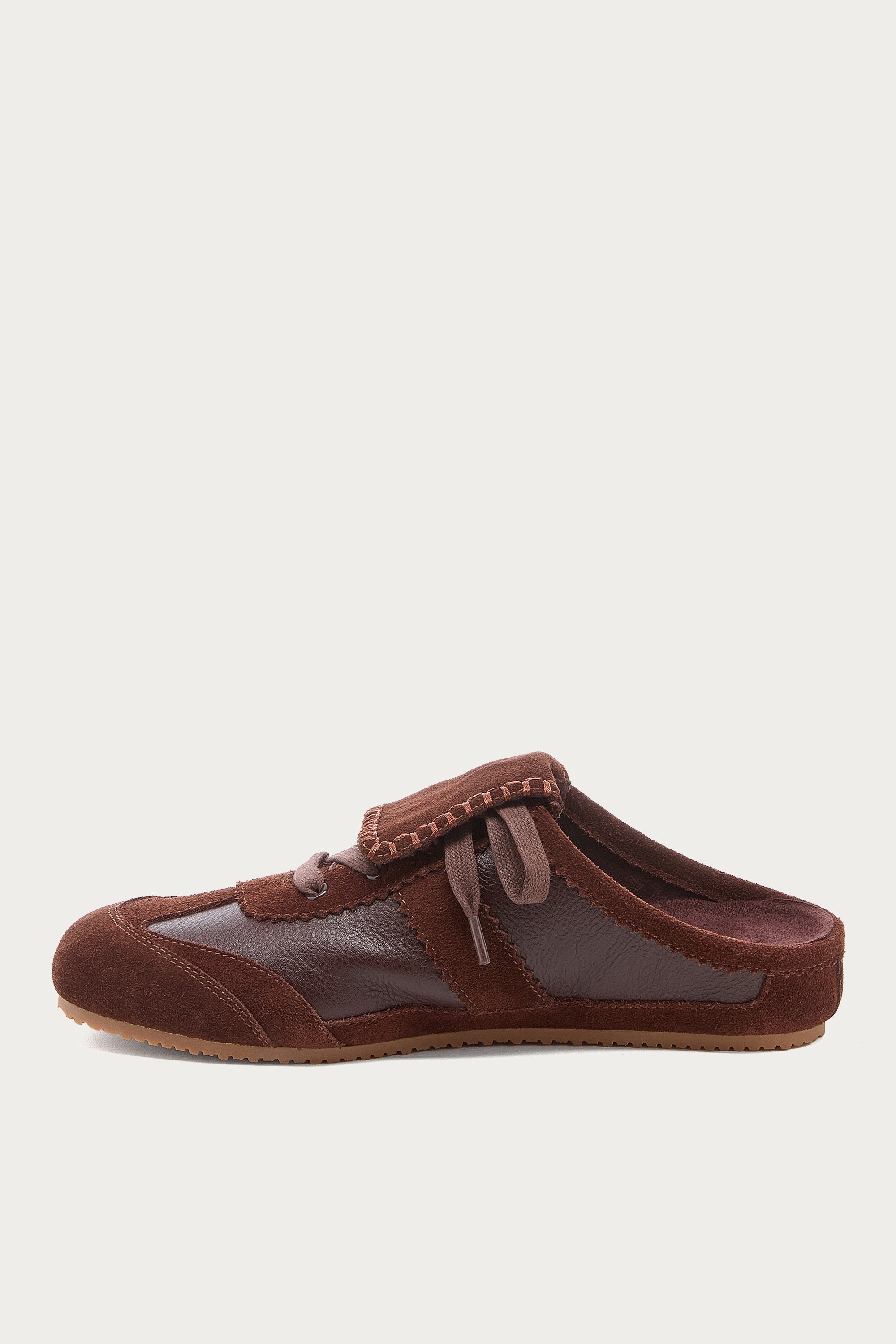 Scotty Brown Lace-up Sneaker Mule