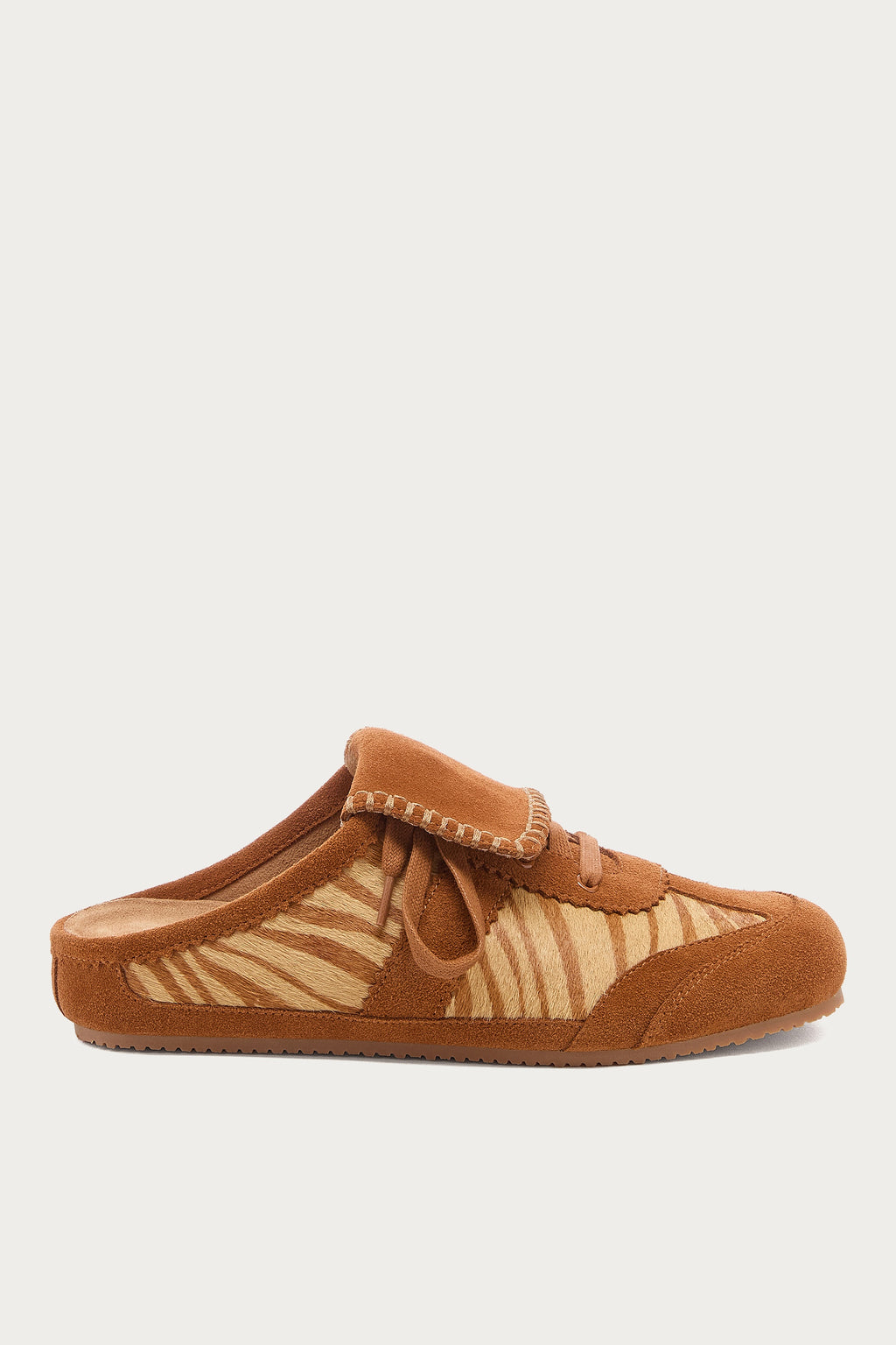 Scotty Zebra Lace-up Sneaker Mule