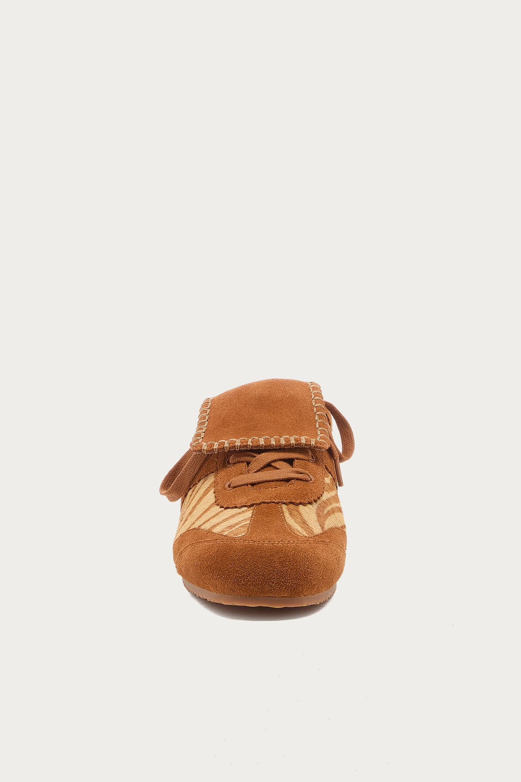 Scotty Zebra Lace-up Sneaker Mule