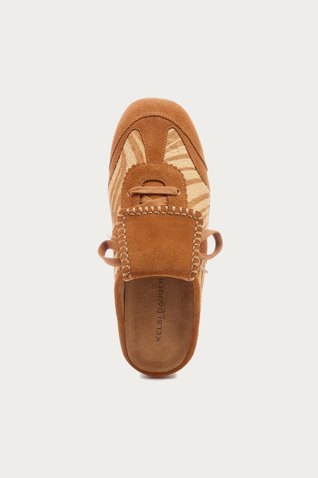 Scotty Zebra Lace-up Sneaker Mule