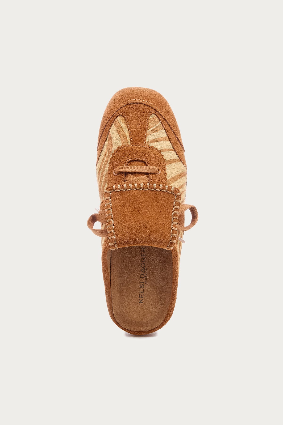 Scotty Zebra Lace-up Sneaker Mule