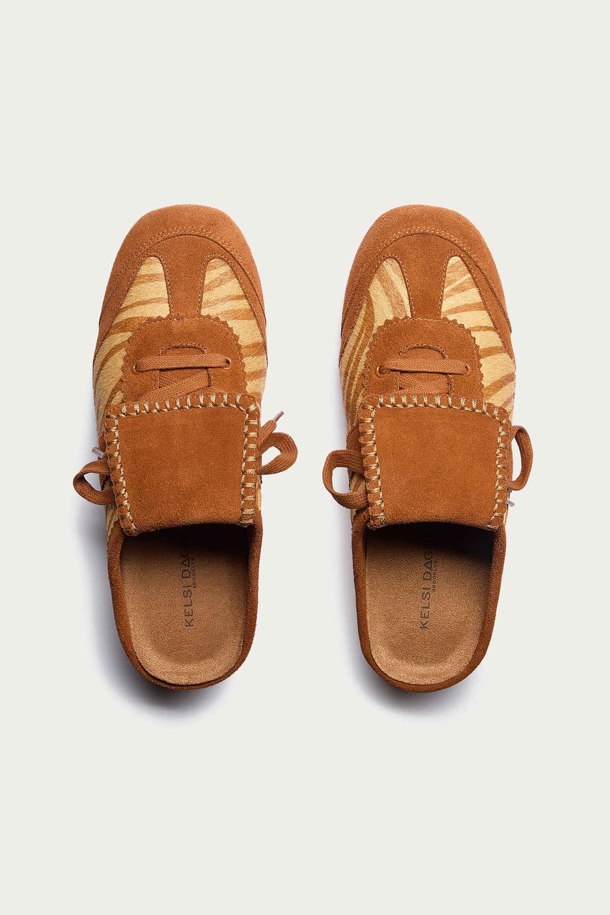 Scotty Zebra Lace-up Sneaker Mule