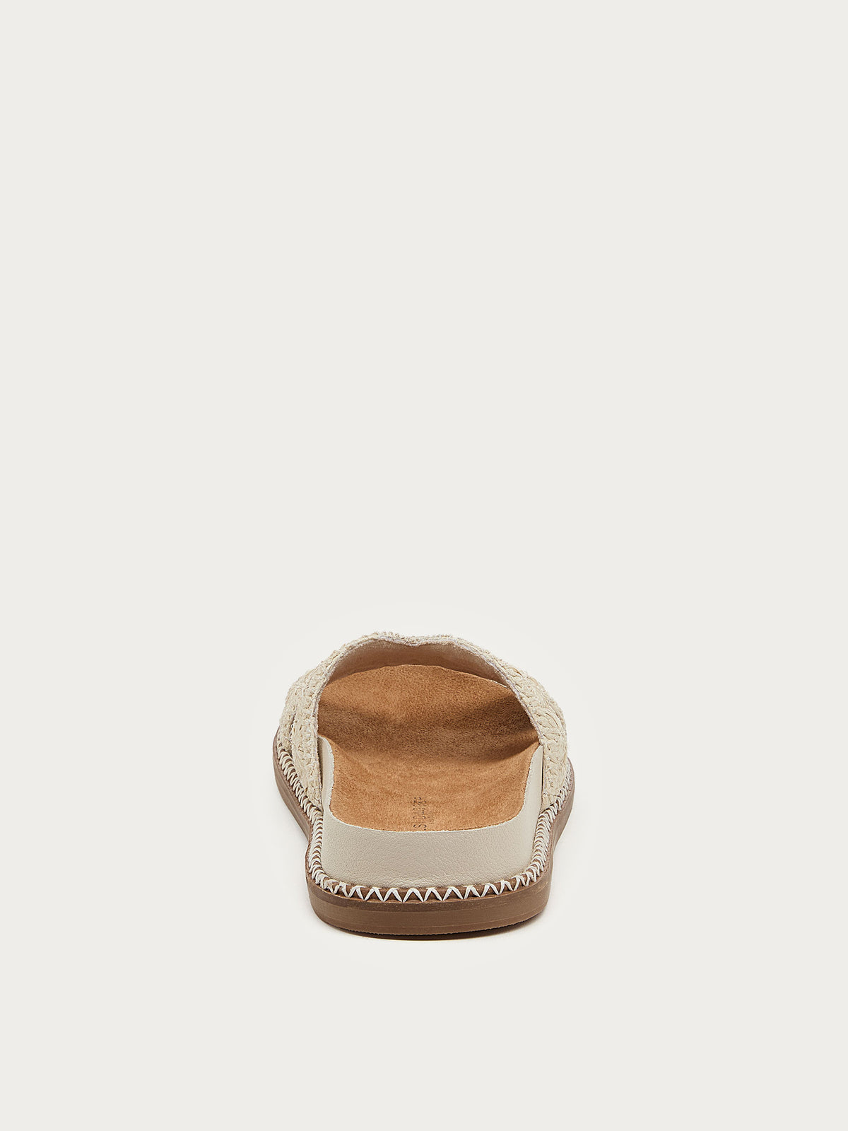 Shay Salt Raffia Slide Sandal