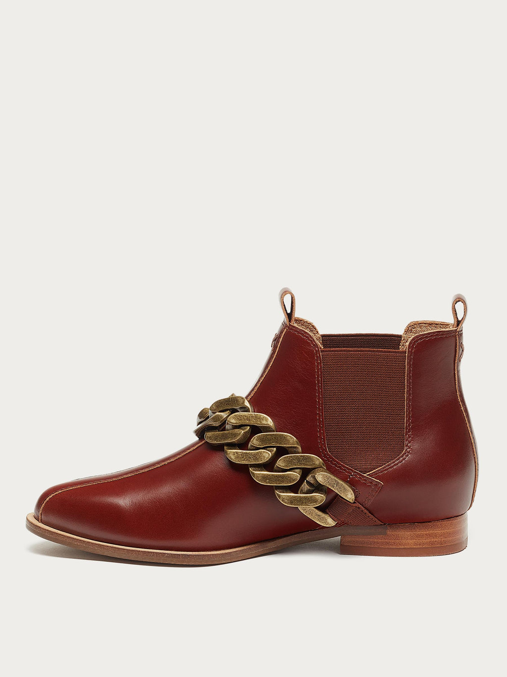 Slow Coffee Leather Bootie