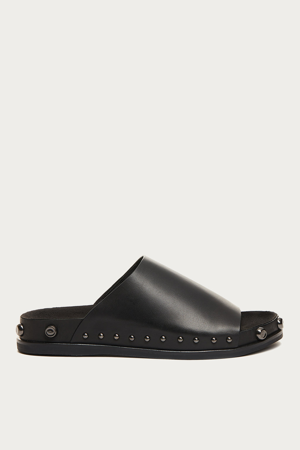 Squish Black Stud Slide Sandals