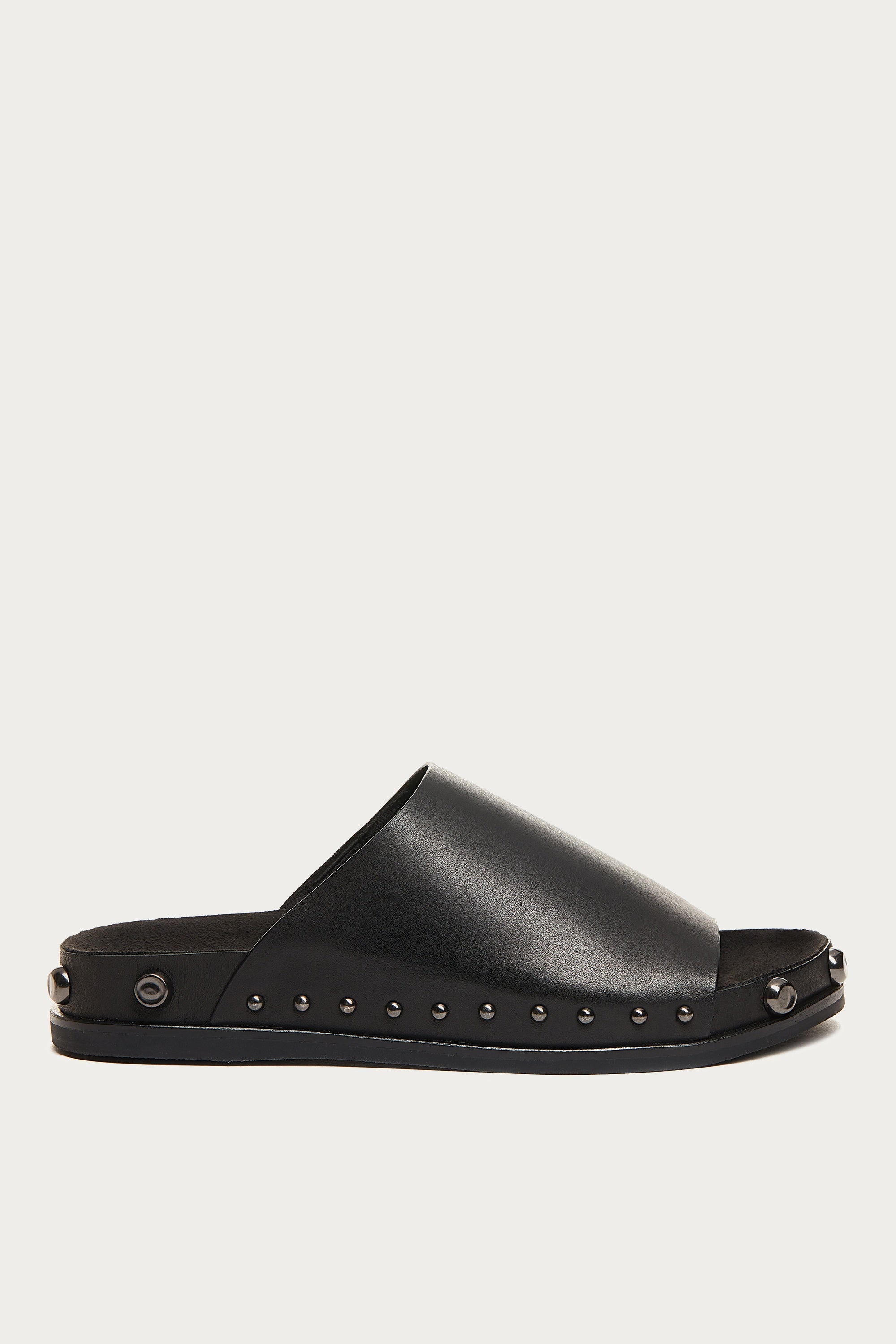 Squish Black Stud Slide Sandals