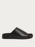 Squish Black Stud Slide Sandals