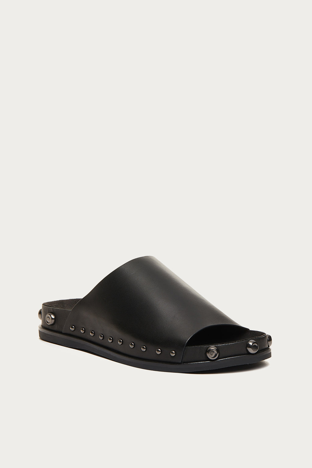 Squish Black Stud Slide Sandals