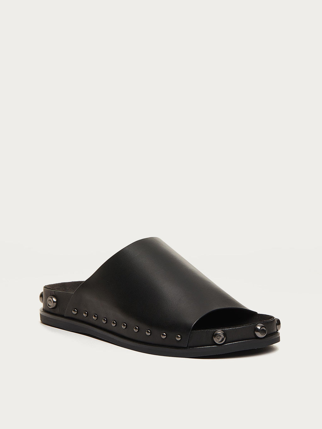 Squish Black Stud Slide Sandals