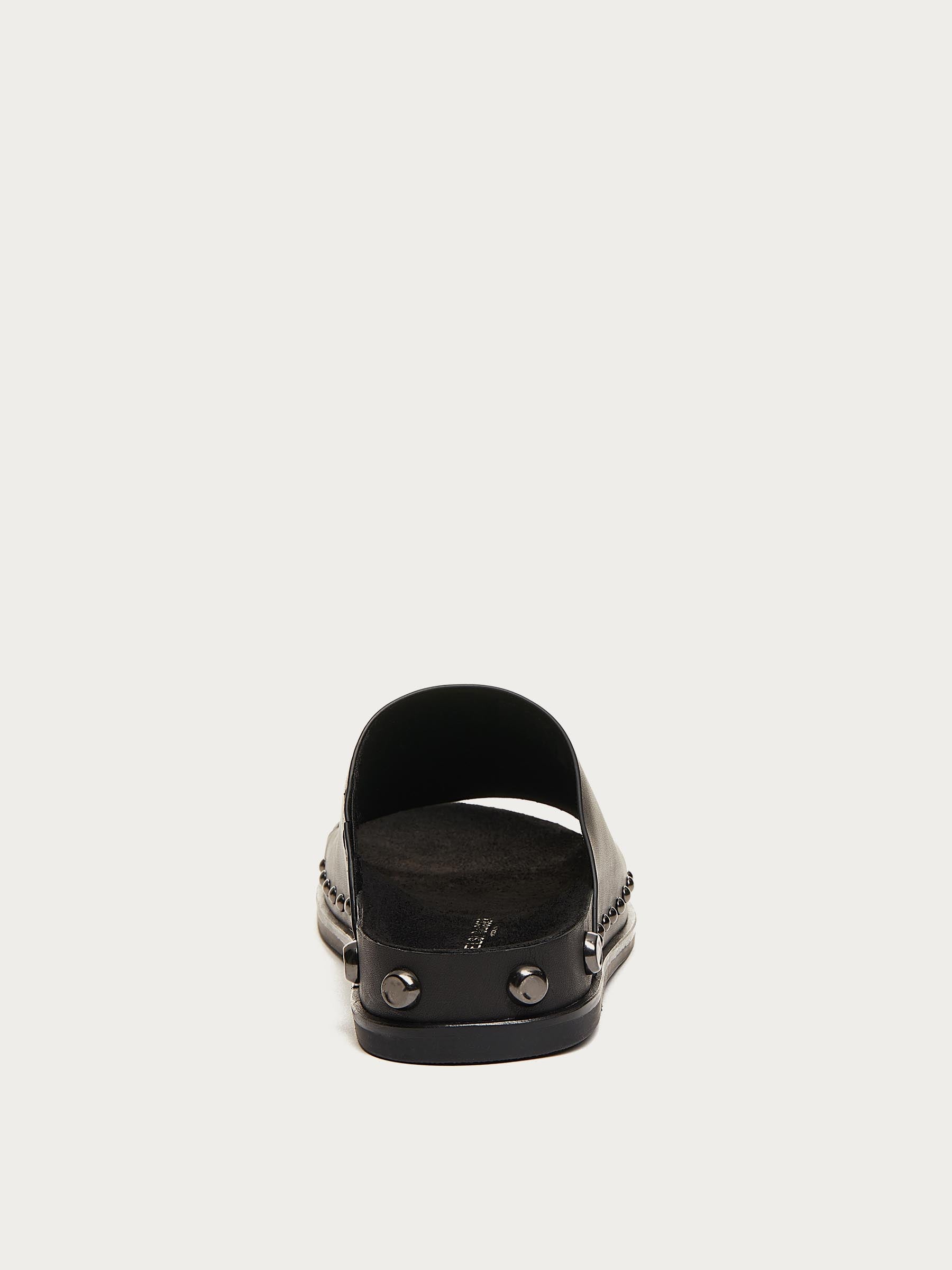 Squish Black Stud Slide Sandals