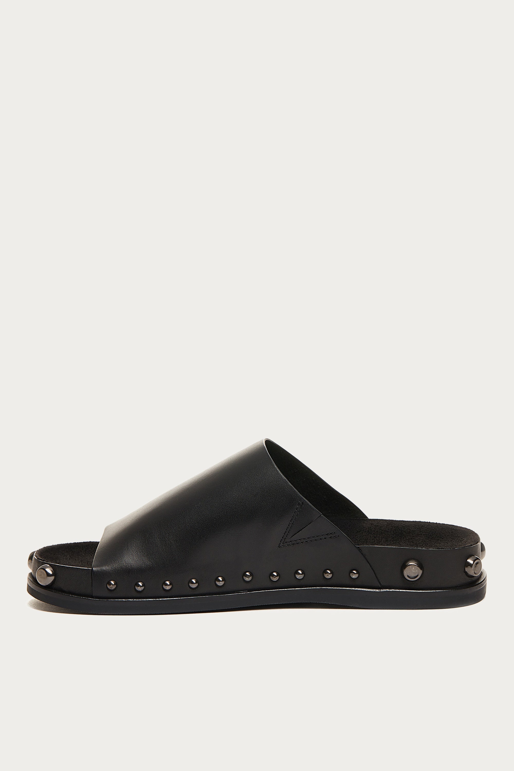 Squish Black Stud Slide Sandals