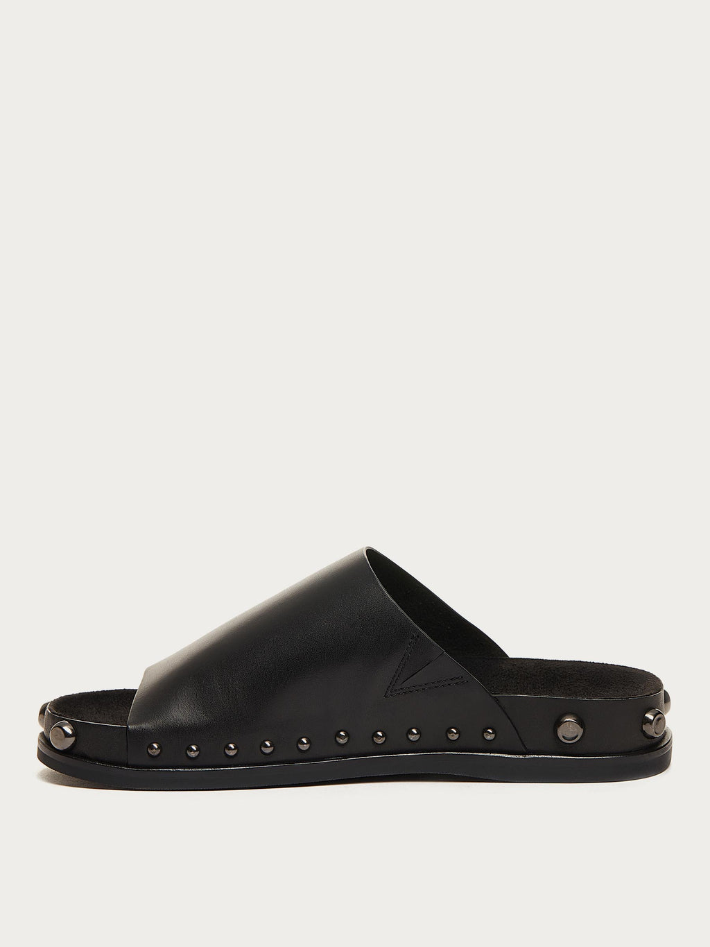 Squish Black Stud Slide Sandals