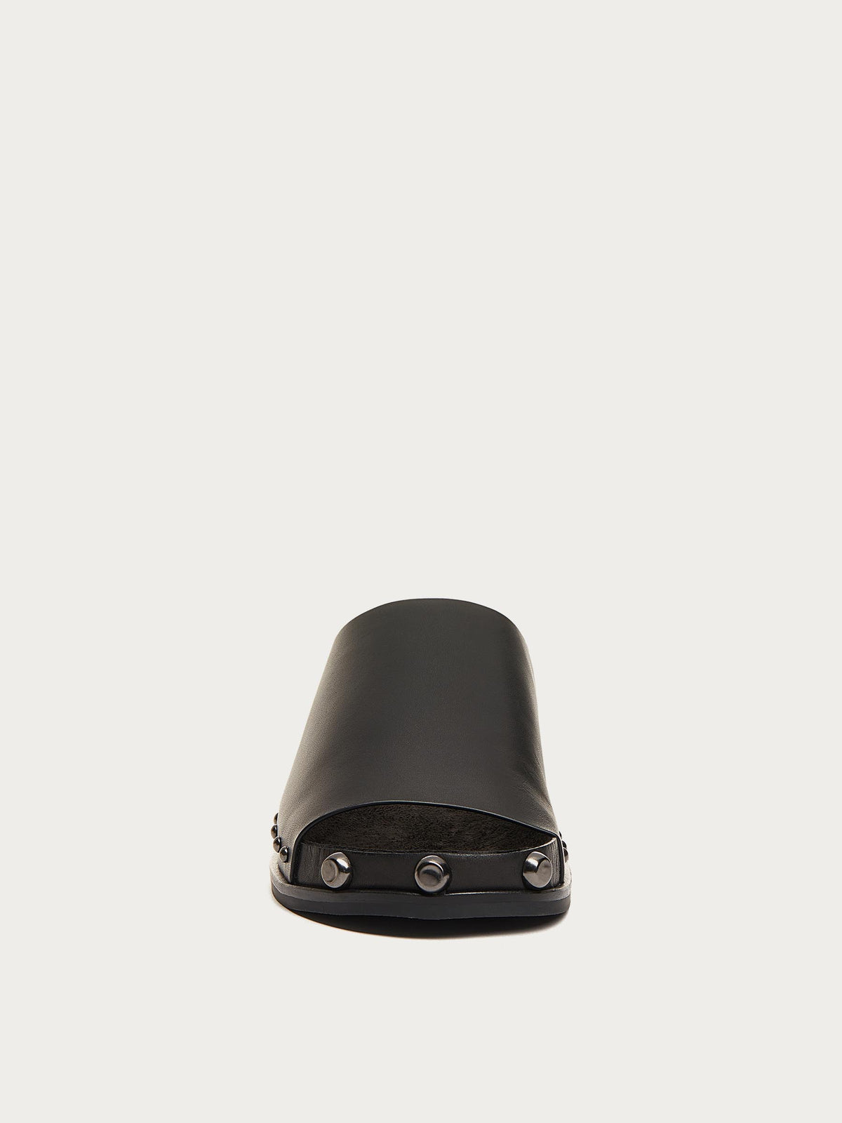 Squish Black Stud Slide Sandals