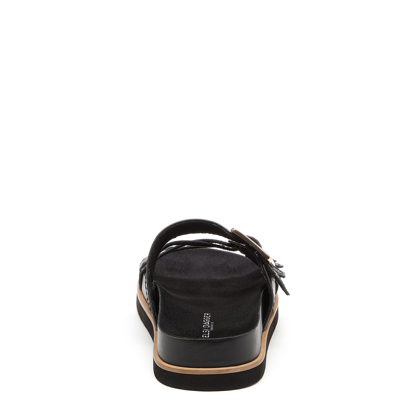 Kelsi Dagger Women's Stella Black Leather Slide Sandals