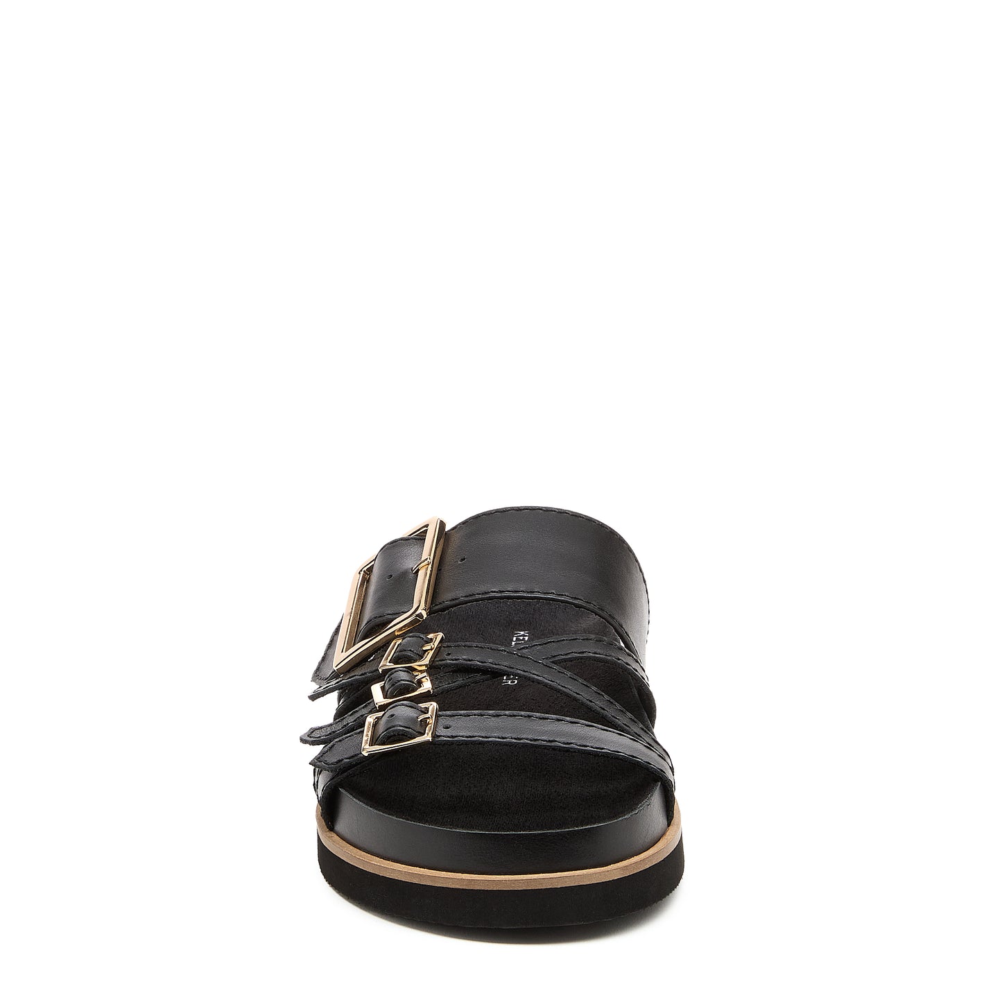 Kelsi Dagger Women's Stella Black Leather Slide Sandals