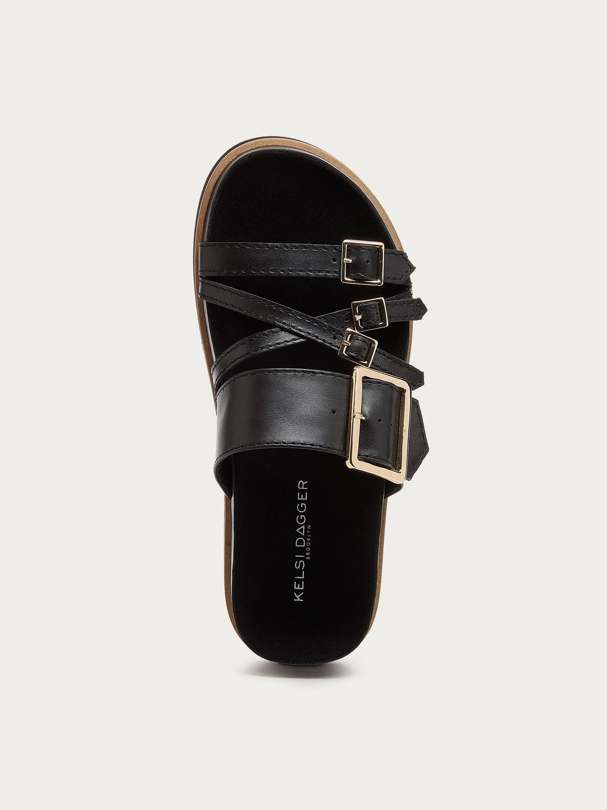 Stella Black Slide Sandals