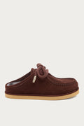 Stormy Brown Suede Mules