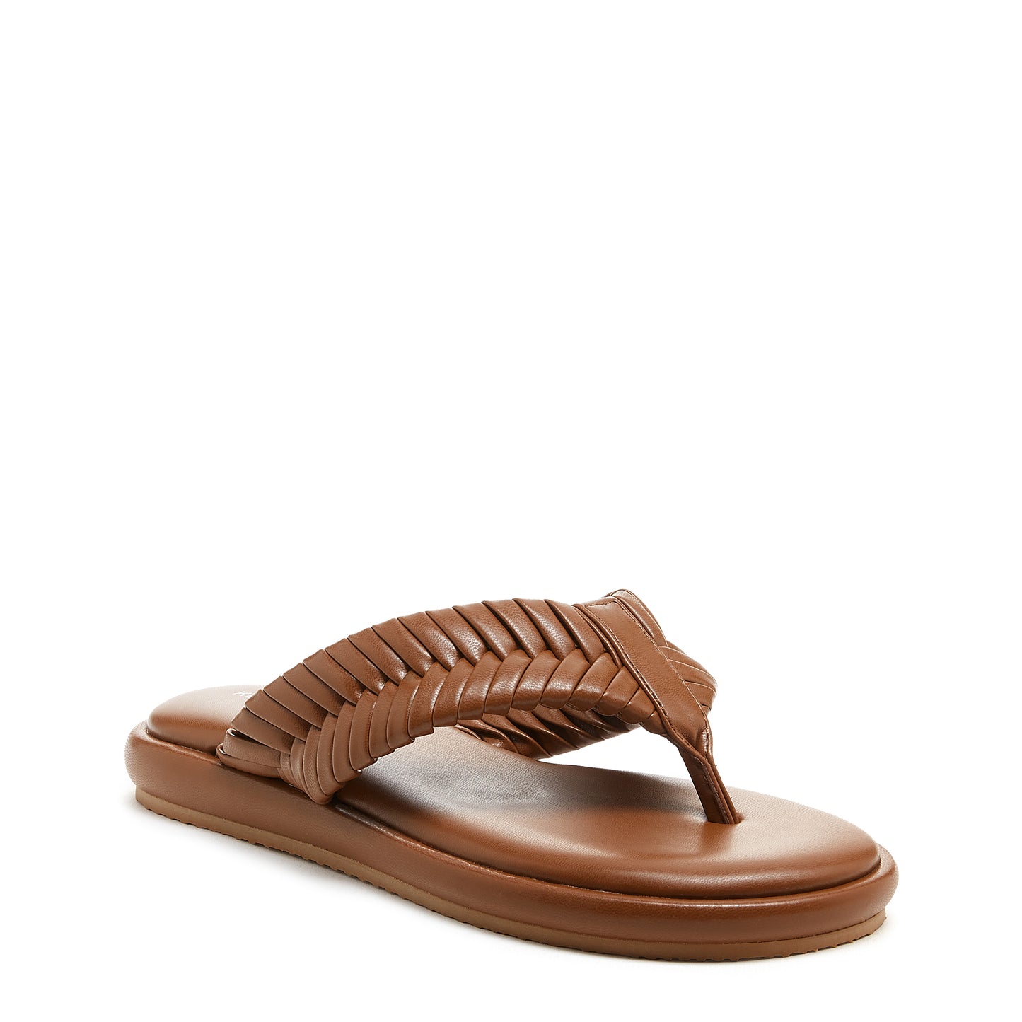 Kelsi Dagger Tidal Cognac Sandals - Woven Vegan Luxury