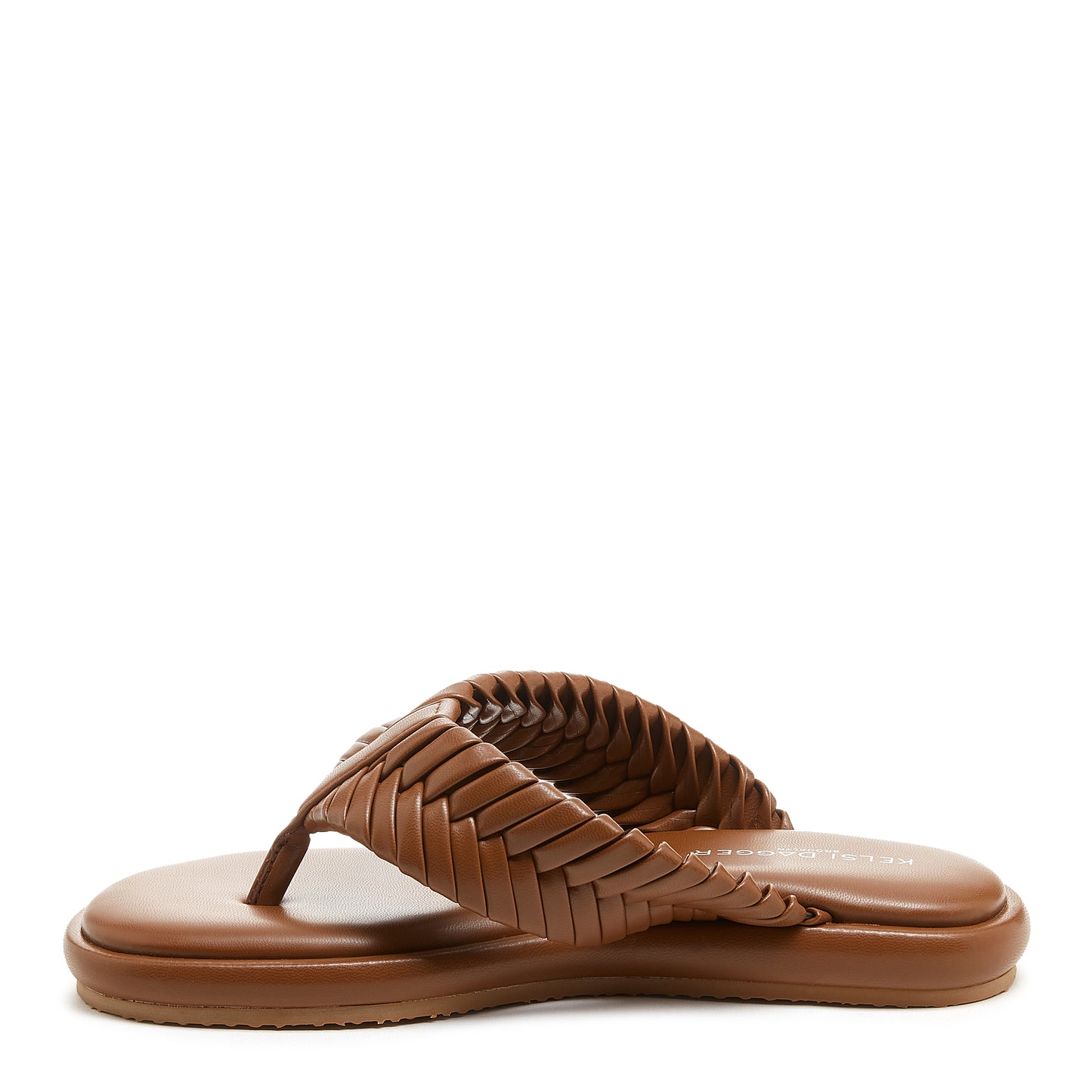 Kelsi Dagger Tidal Cognac Sandals - Woven Vegan Luxury