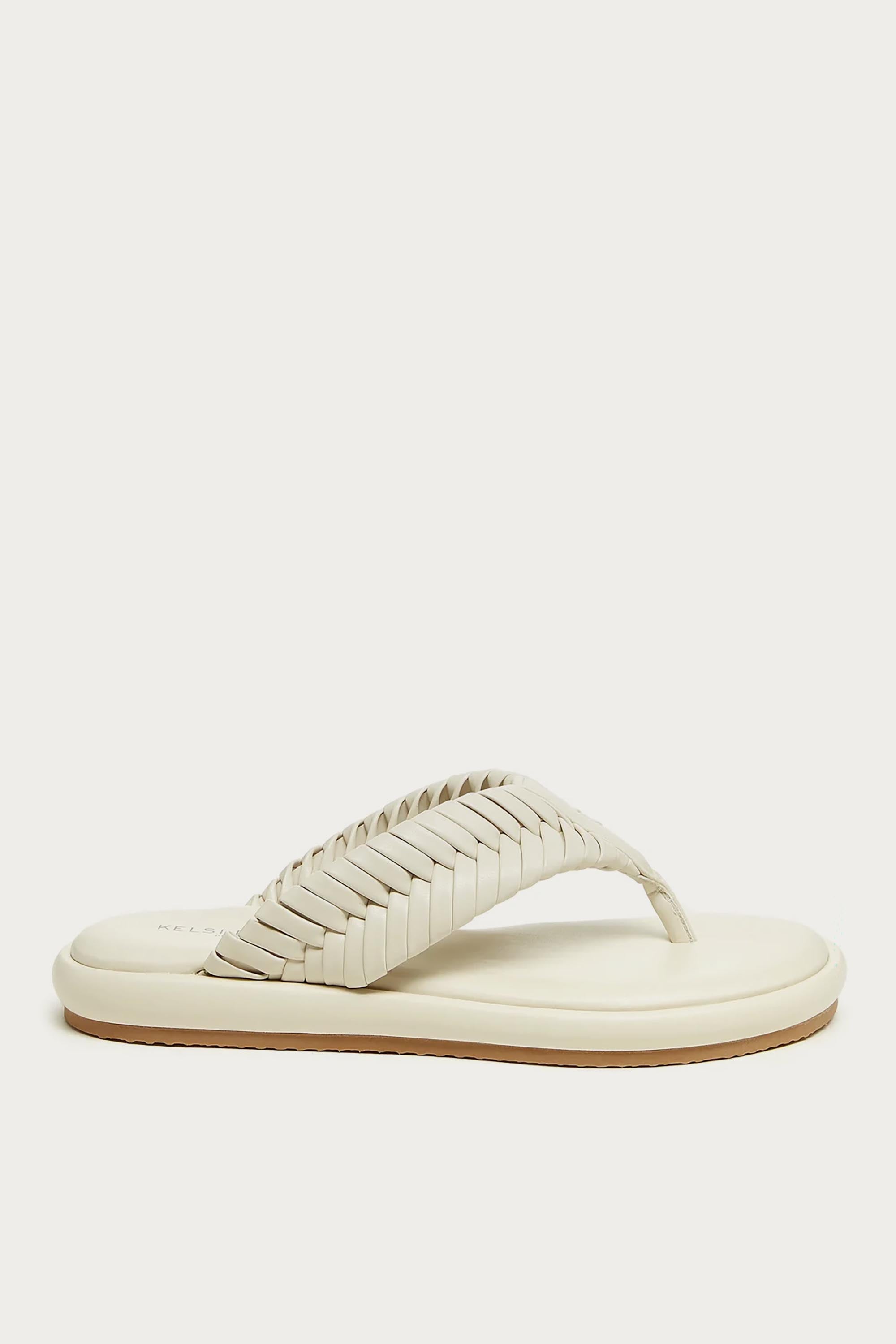 Tidal Shell Braided Thong Sandals