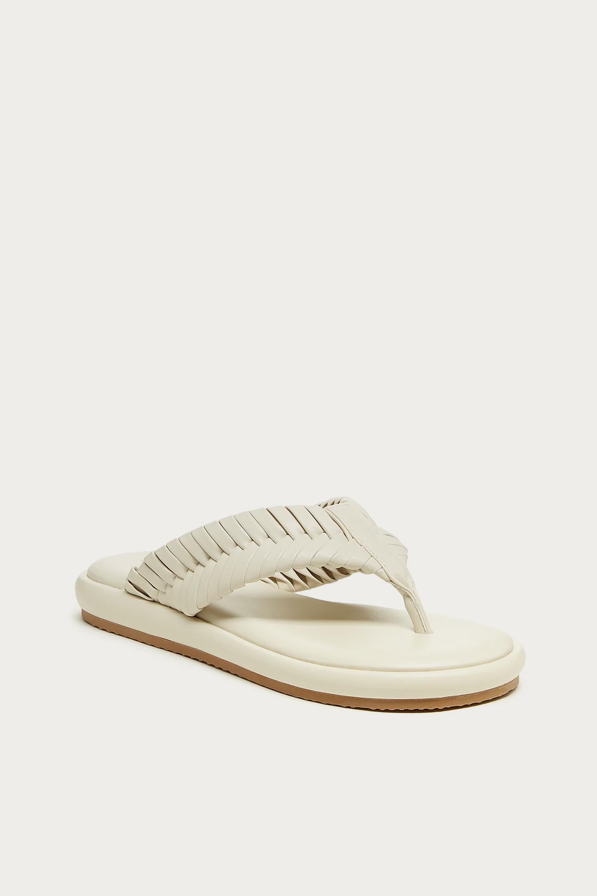 Tidal Shell Braided Thong Sandals