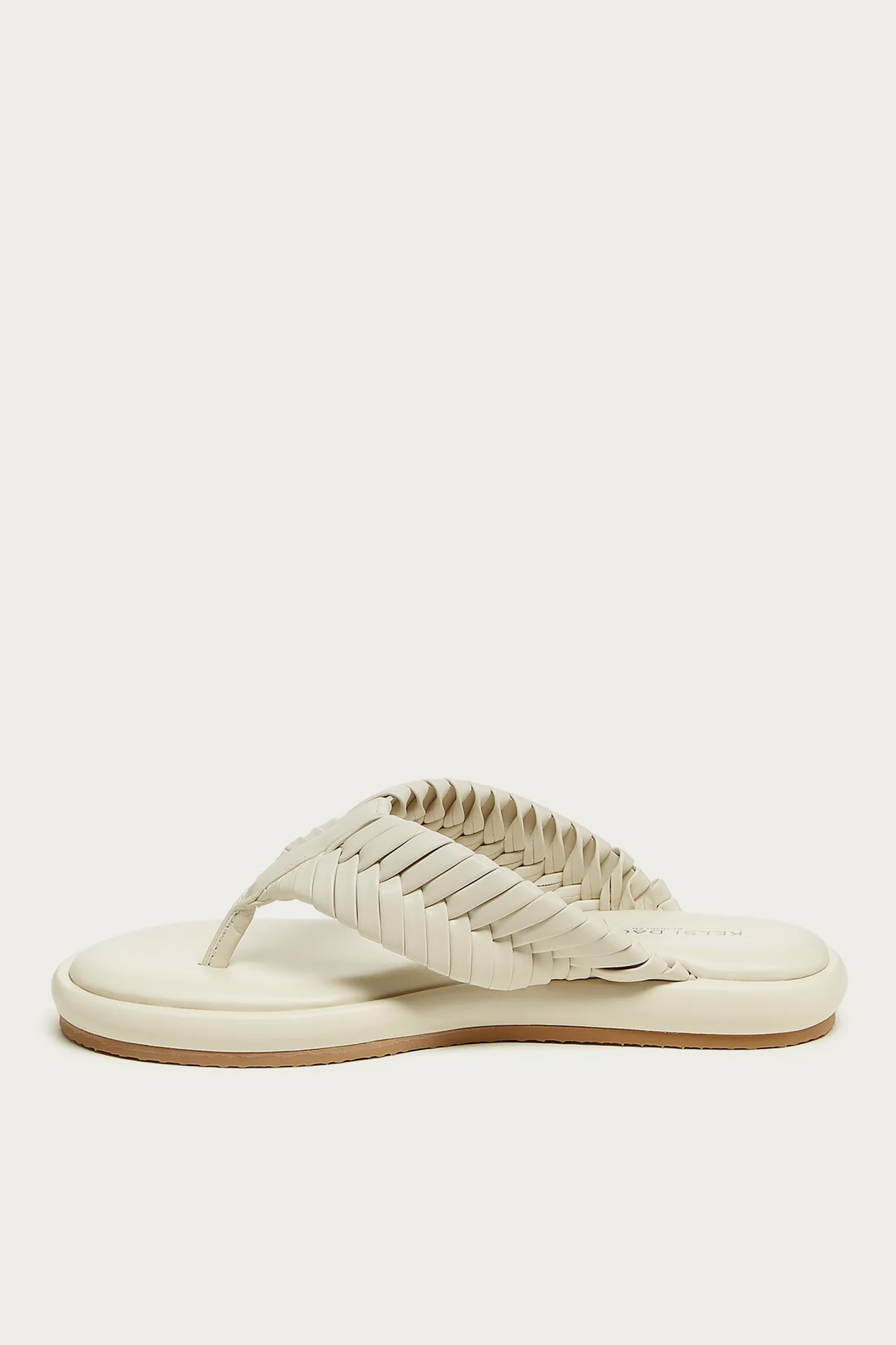 Tidal Shell Braided Thong Sandals