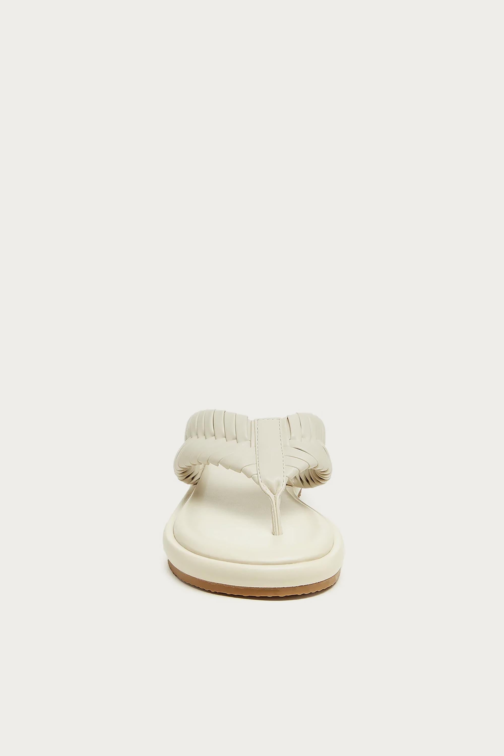 Tidal Shell Braided Thong Sandals