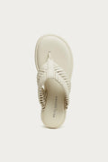 Tidal Shell Braided Thong Sandals