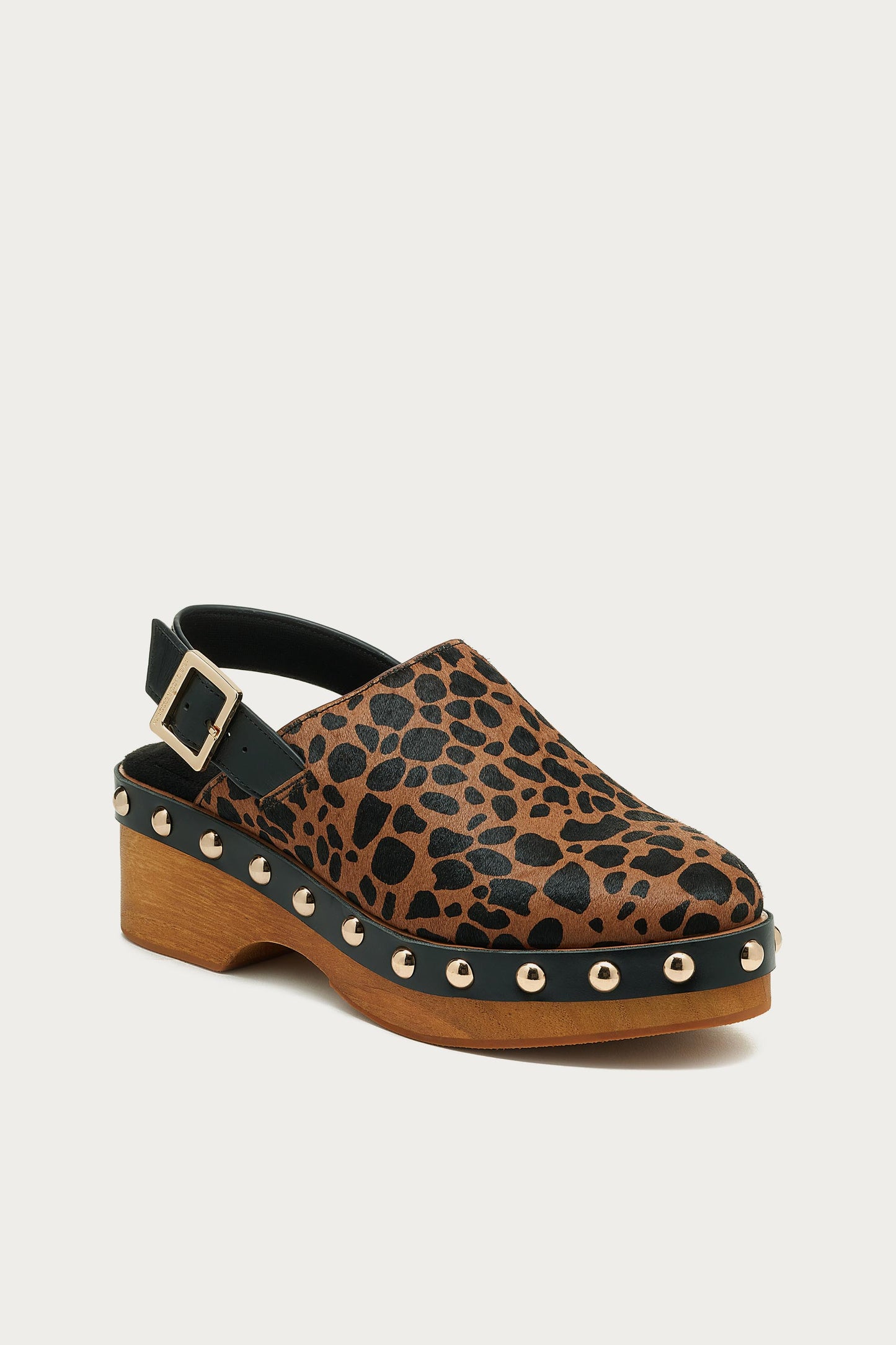 Warehouse Leopard Slingback Clog